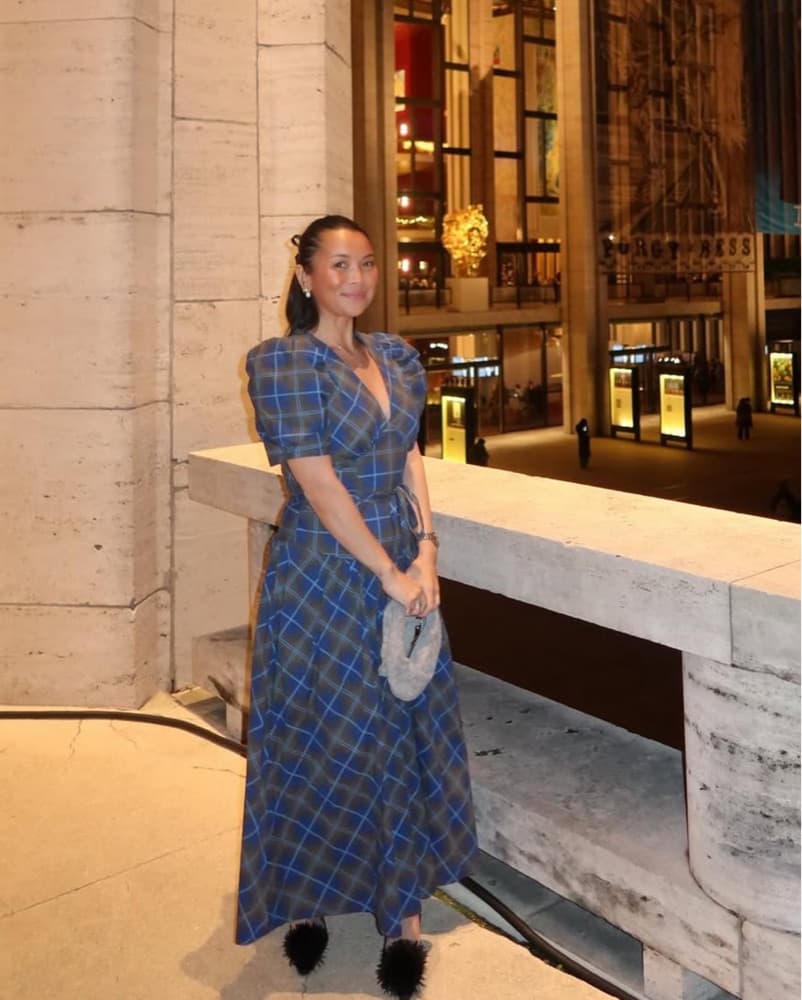 Avec Les Filles Plaid Midi Dress - Image 2