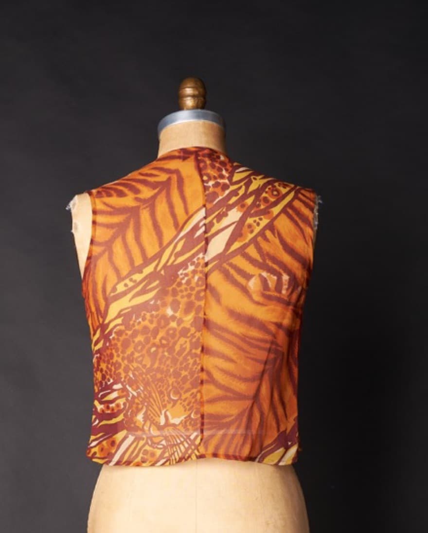 Vintage Sheer Animal Print Shirt - Image 3
