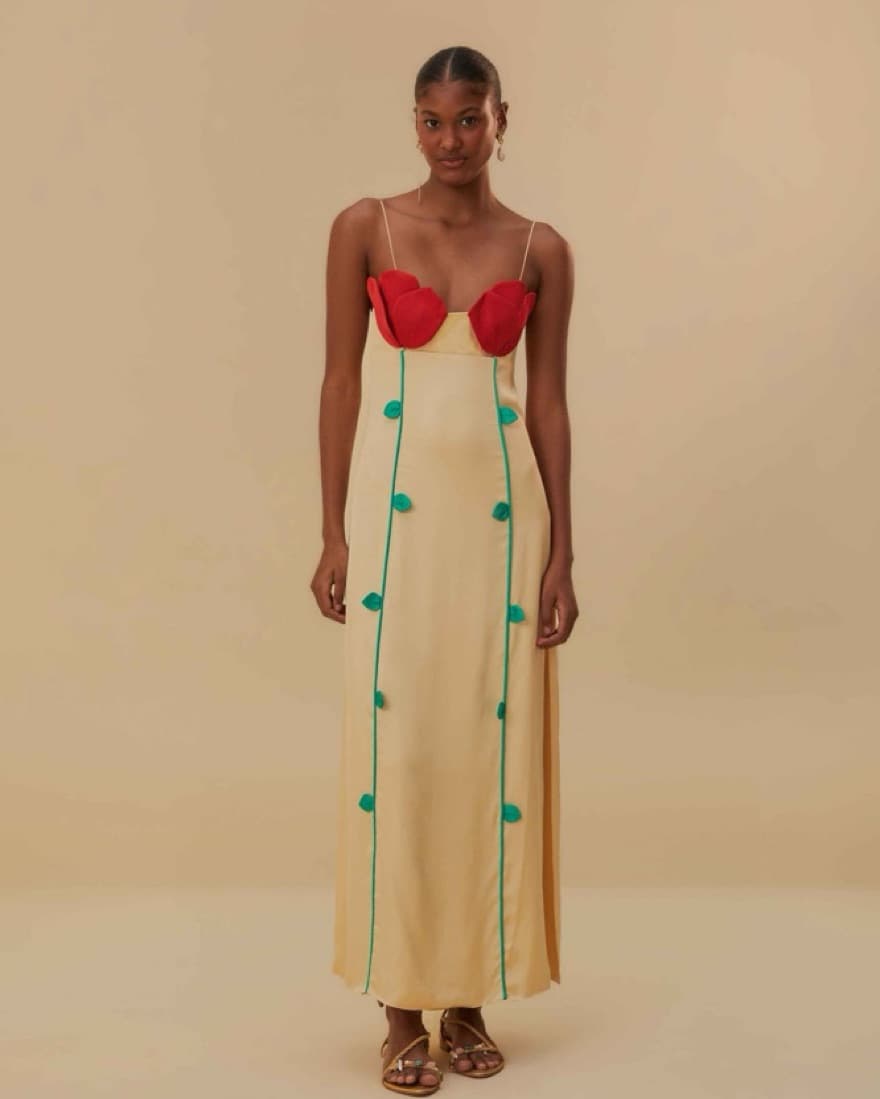 Farm Rio Rose Shaped Bodice Sleeveless  - Image 2