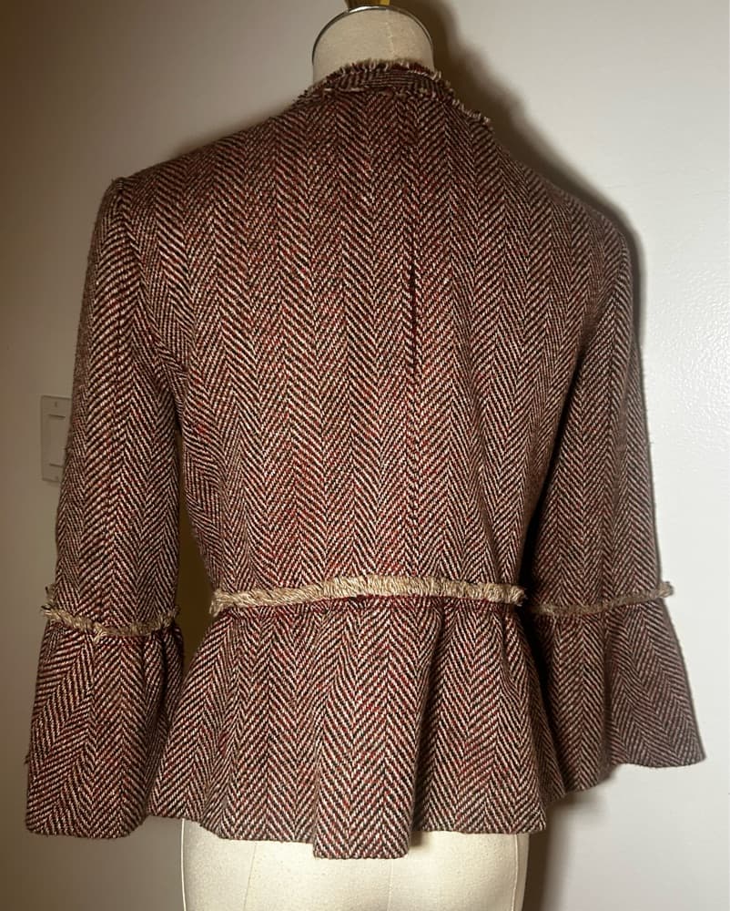 DESIGNER WOOL TWEED COAT - Image 3