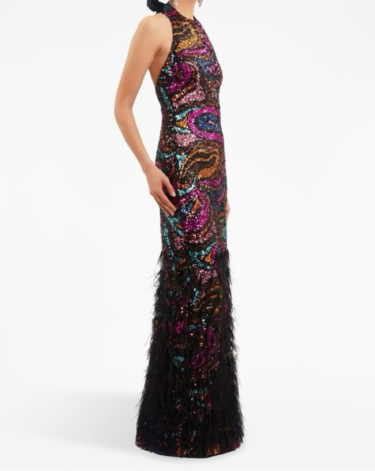 Rebecca Vallance Kiki Sequined Gown  - Image 2