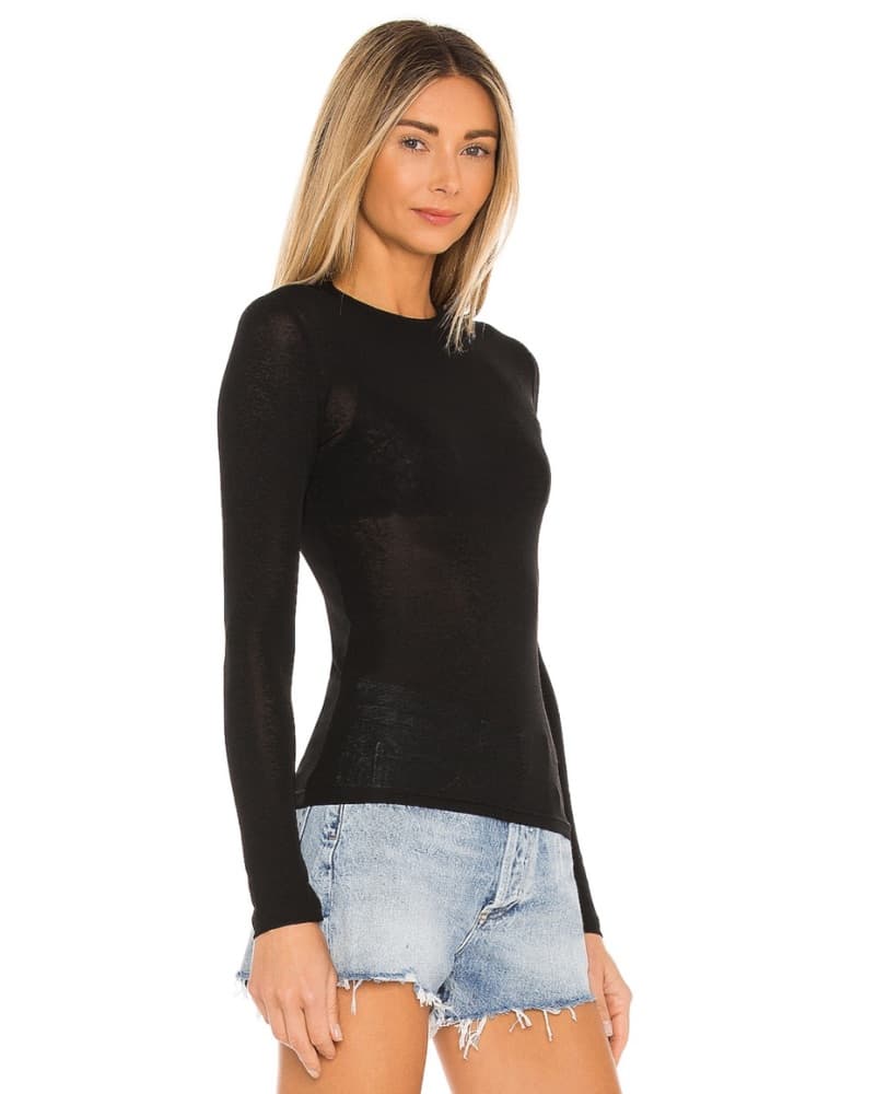 Sheer Black Long Sleeve - Image 2