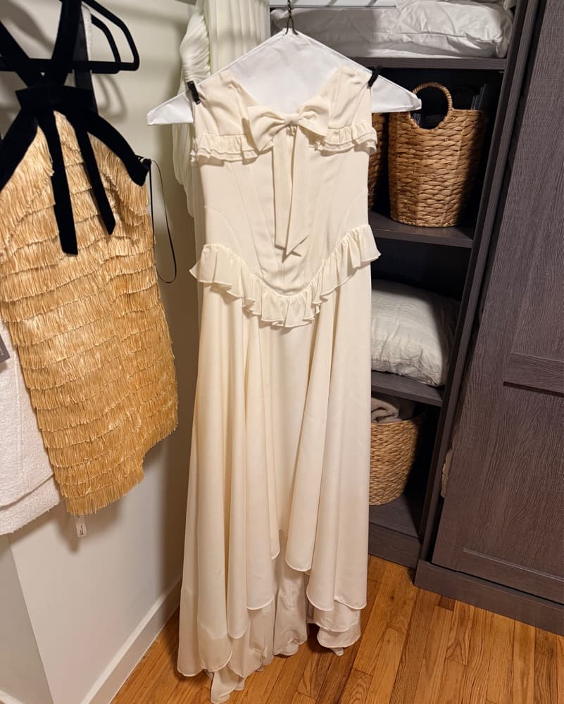 Romantic Ruffled Strapless Maxi Dress - Image 5