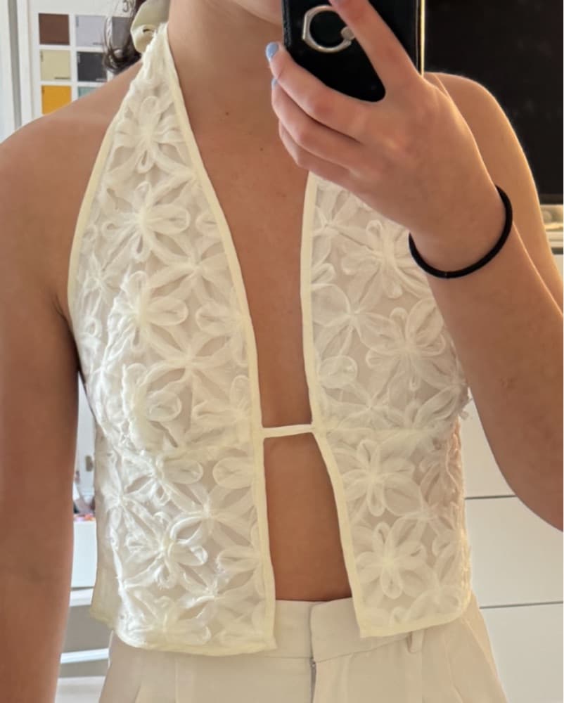 Halter Lacey Top - Size Medium  - Image 2