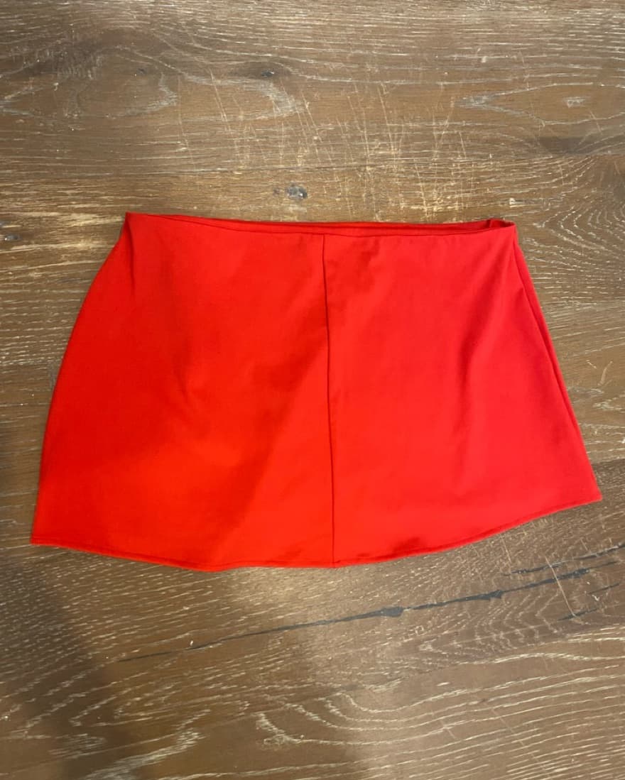 Danielle Guizio Red Mini Skirt  - Image 4