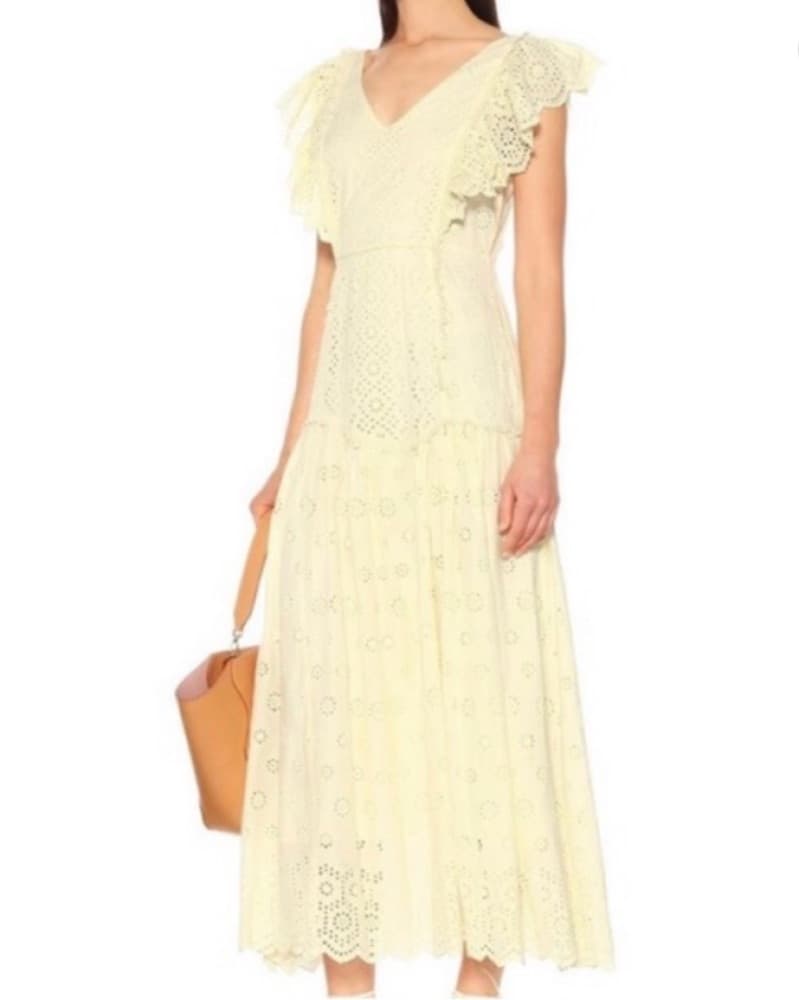 Love Shack Fancy Yellow Midi Dress - Image 2