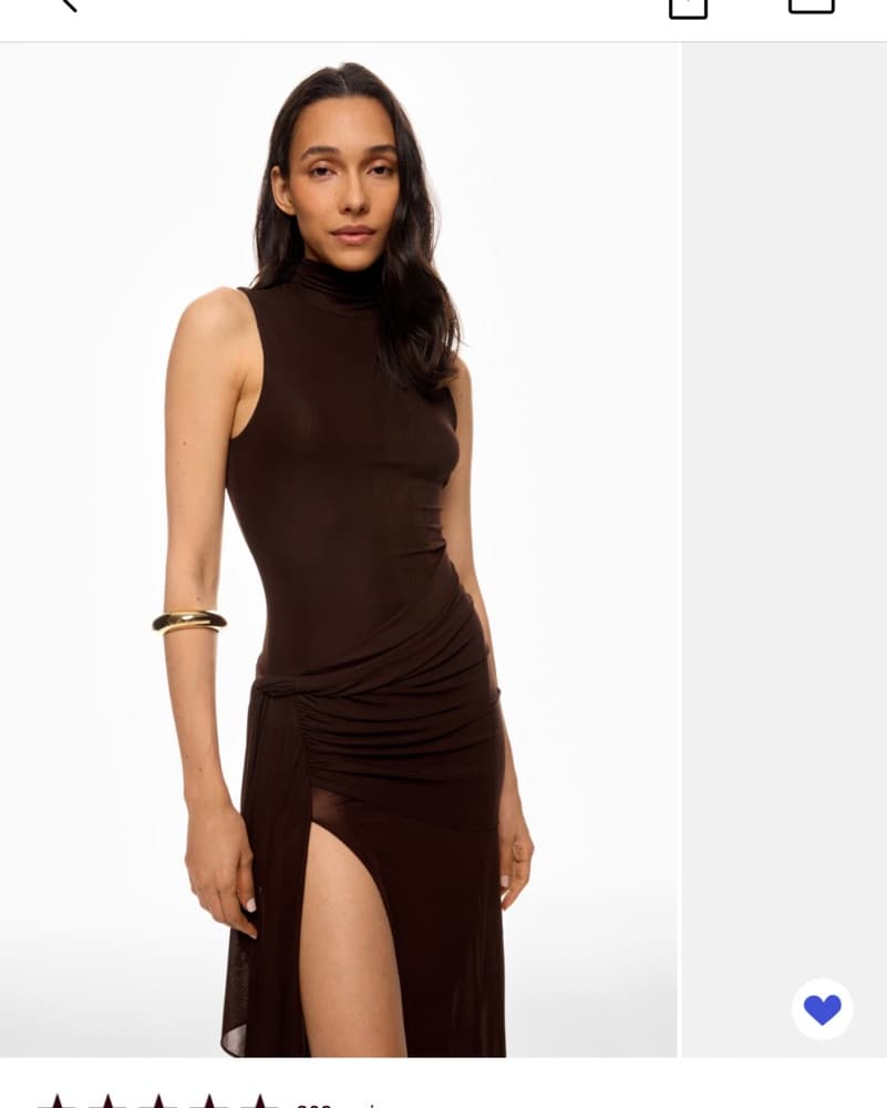 Ronny Kobo Crystal Thigh-High Slit Dress - Image 4