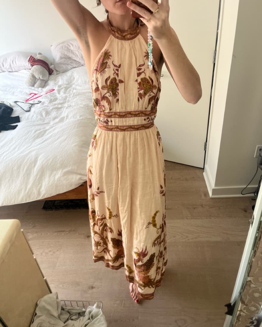 Zimmermann Linen Halter Midi Dress  - Image 5