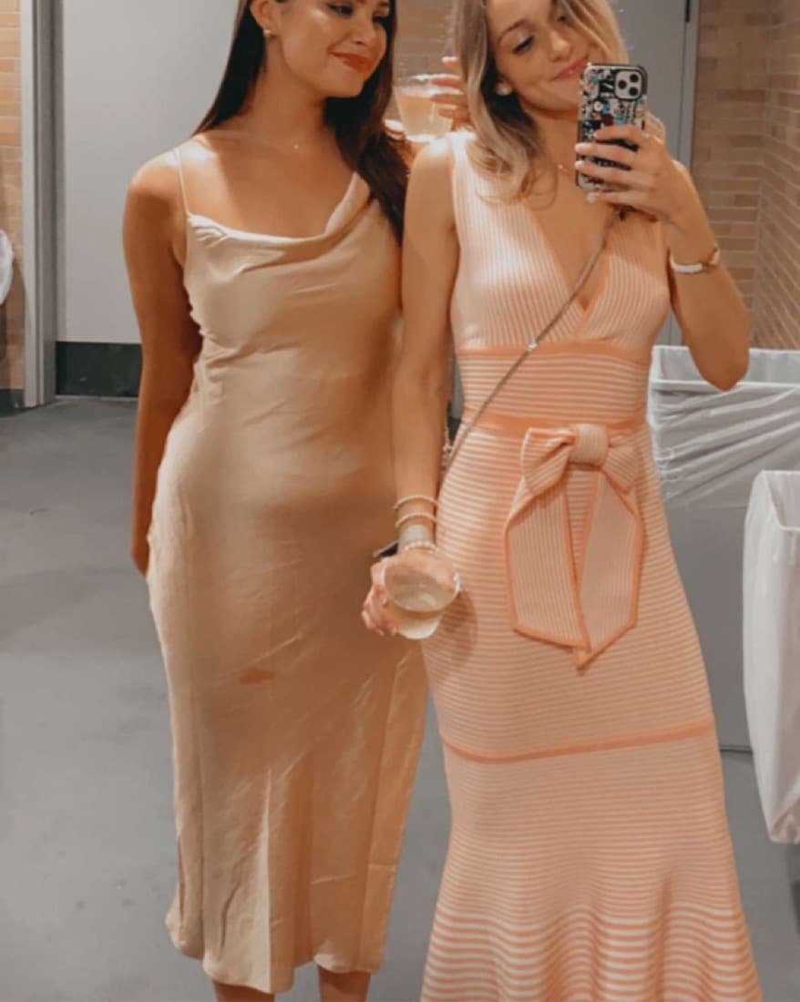 Gold Midi Dress - Image 2
