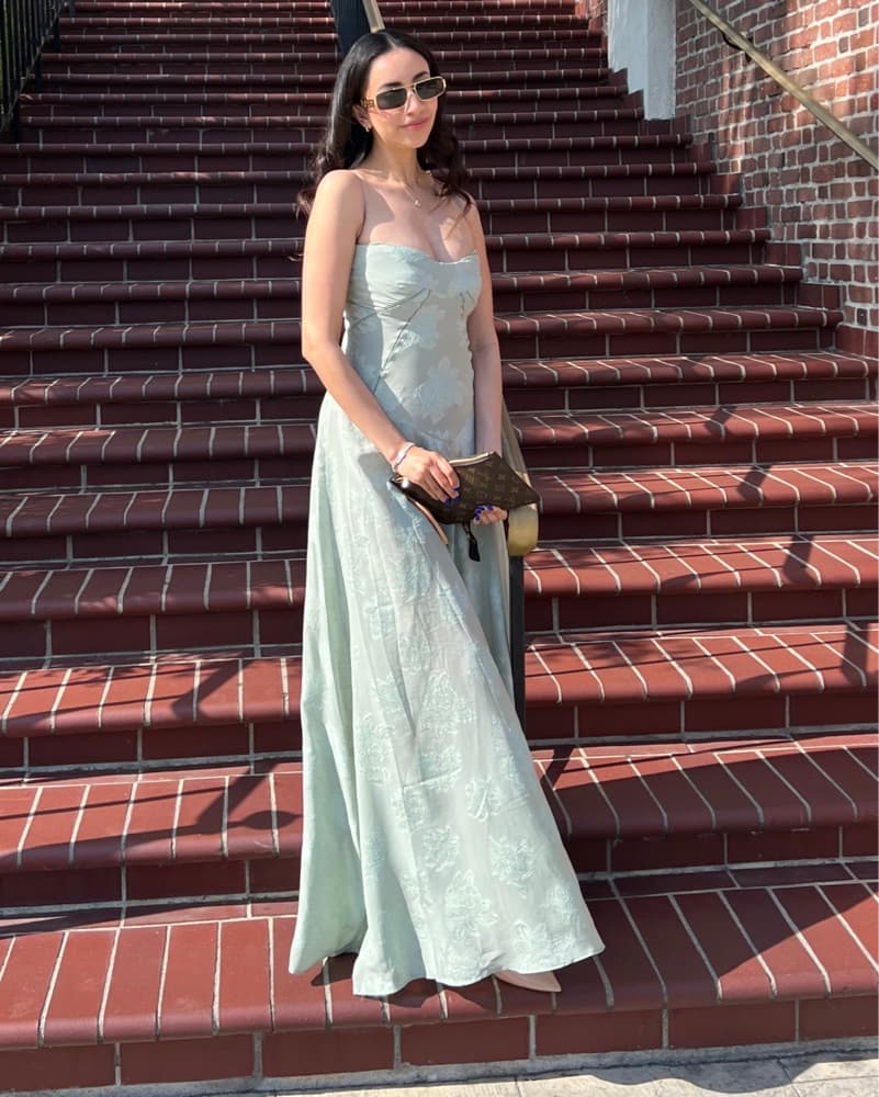 Elegant Satin Maxi Dress - Image 2