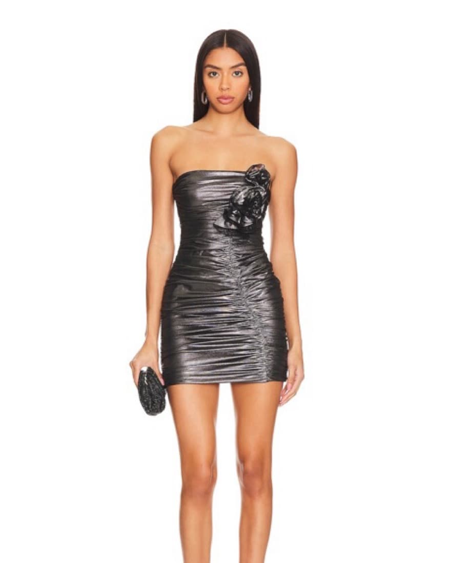 Amanda Uprichard Metallic Mini Dress - Image 1
