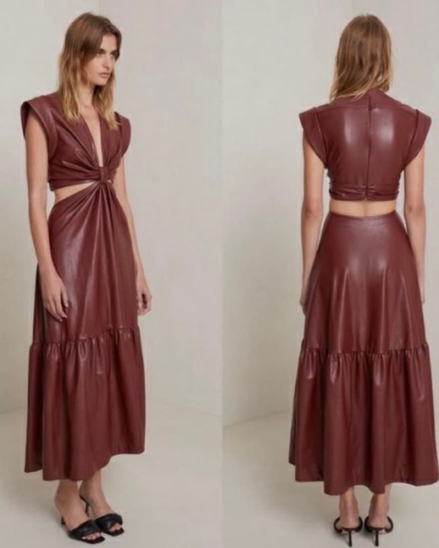 ALC Vegan-Leather Dress - Image 2