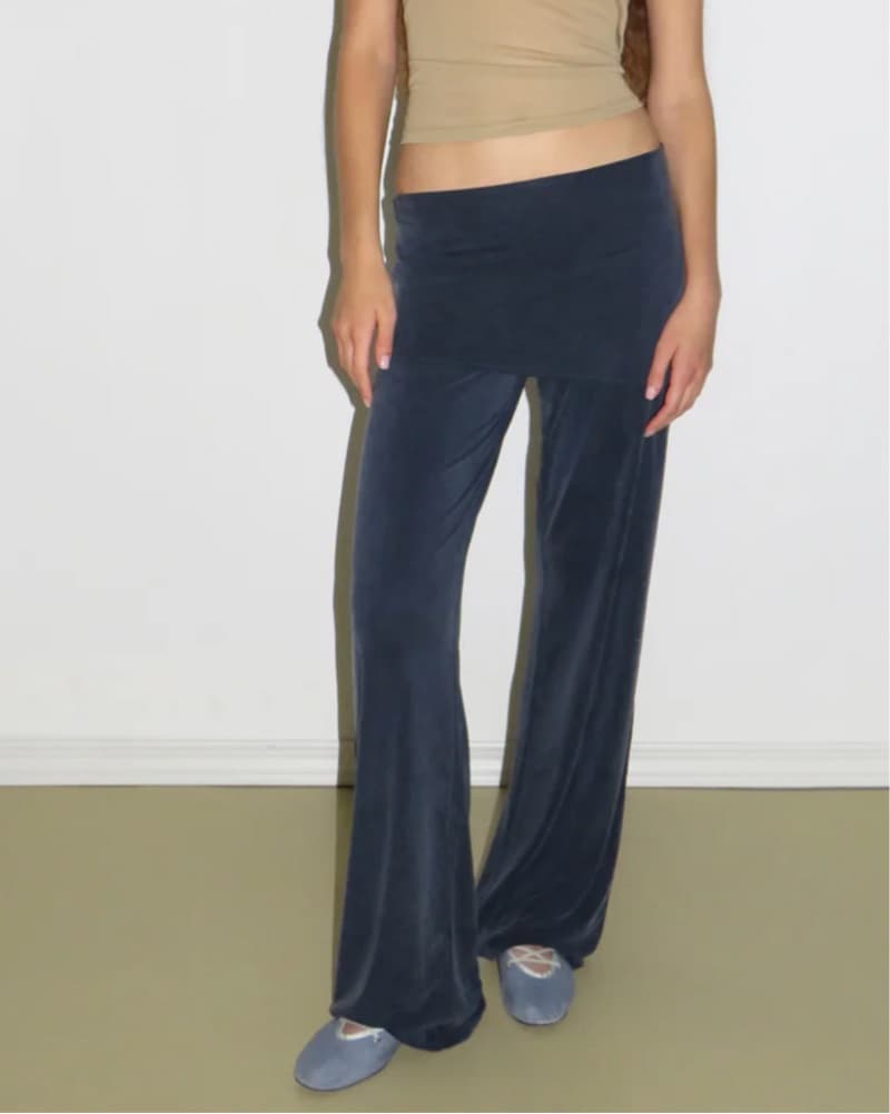 Paloma Wool Alexia Navy Skirt Straight Leg Pants - Image 3