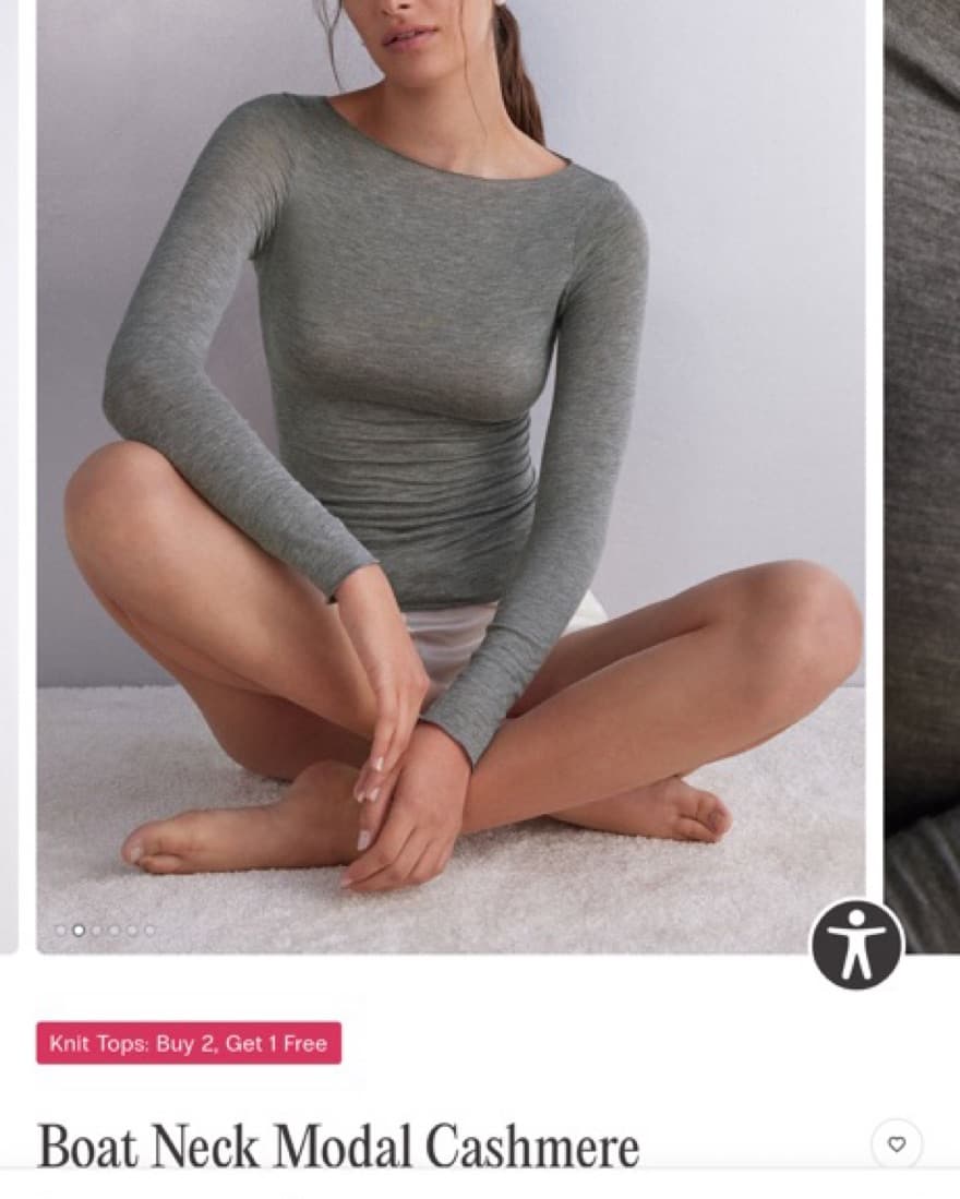 Intimissimi Grey Long Sleeve - Image 2