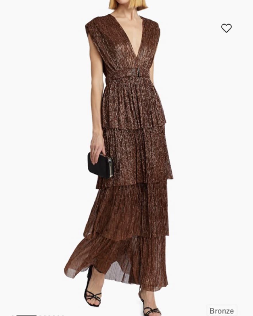 Sabina Musáyev Bronze Dress - Image 2