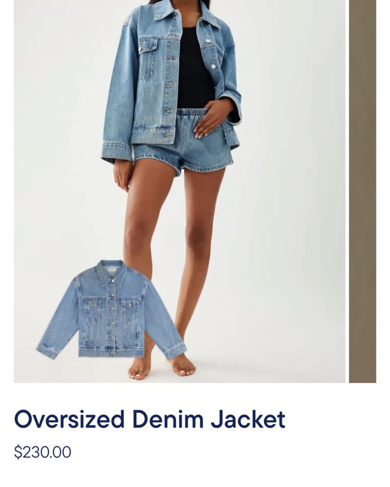 Parke Oversized Denium Jacket  - Image 1
