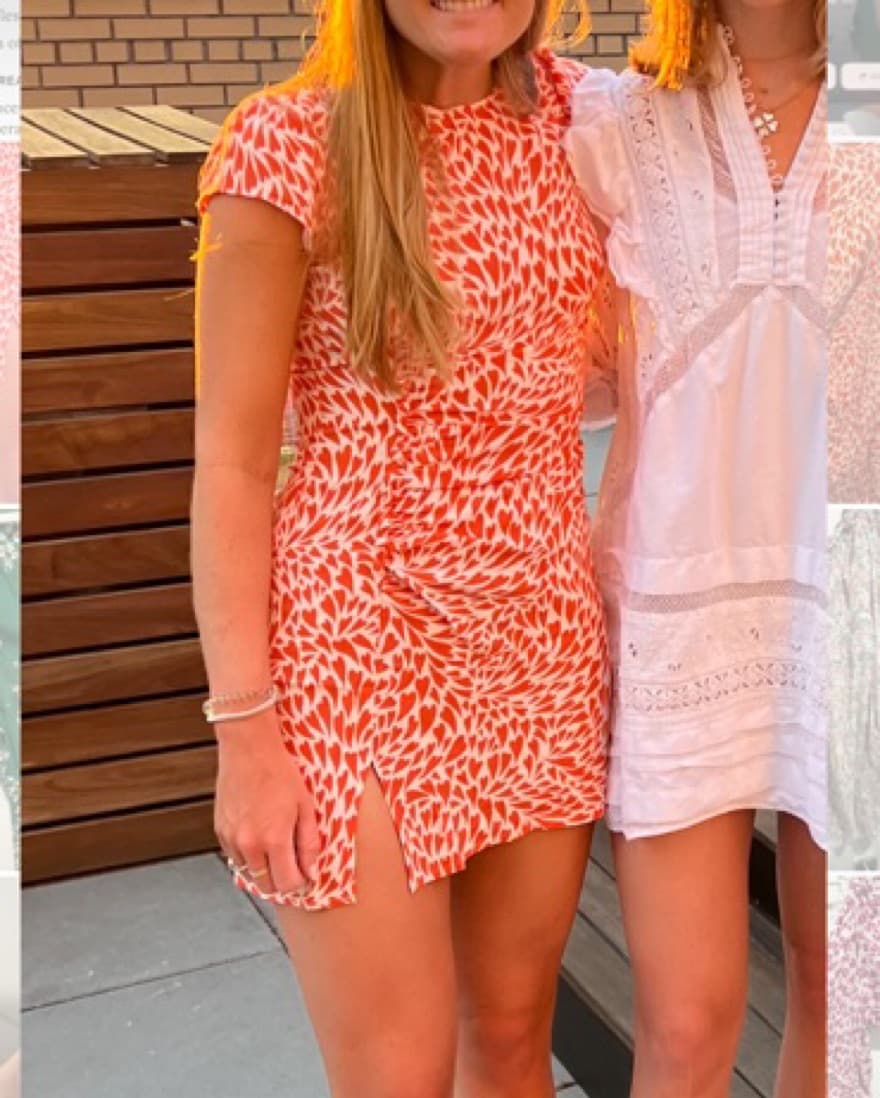 organge reformation dress - Image 2