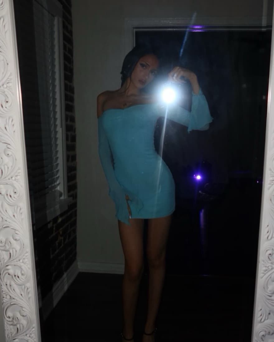 Blue Edikted Mini Dress  - Image 3