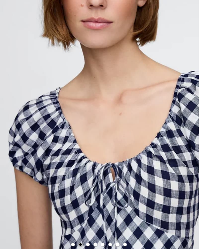 Gap X Doen Linen Gingham Dress - Image 2