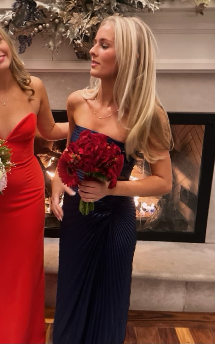 ALC Navy Maxi Dress - Image 3