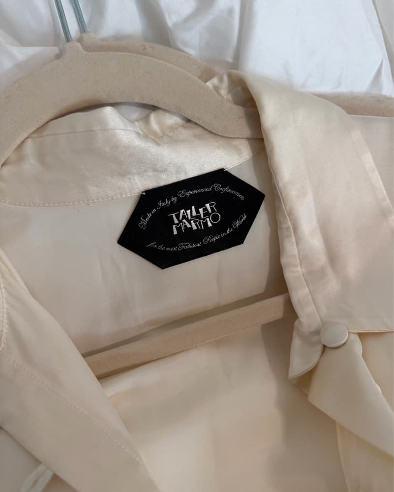 Cream Satin Dress - Image 2