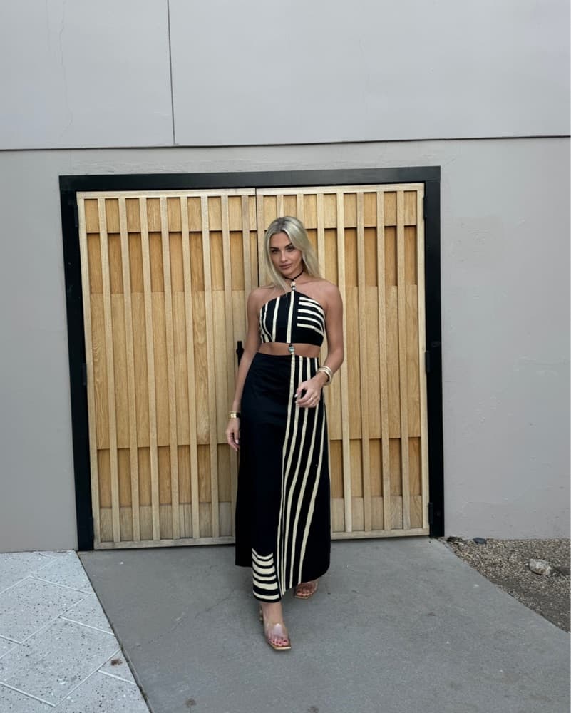 SIR beaded Halter Cutt Out Maxi  - Image 2