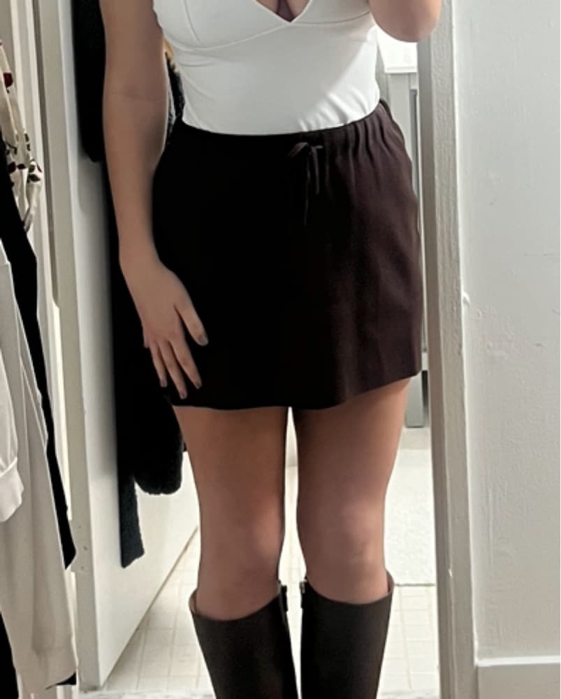 Brown Knit Skirt - Image 3