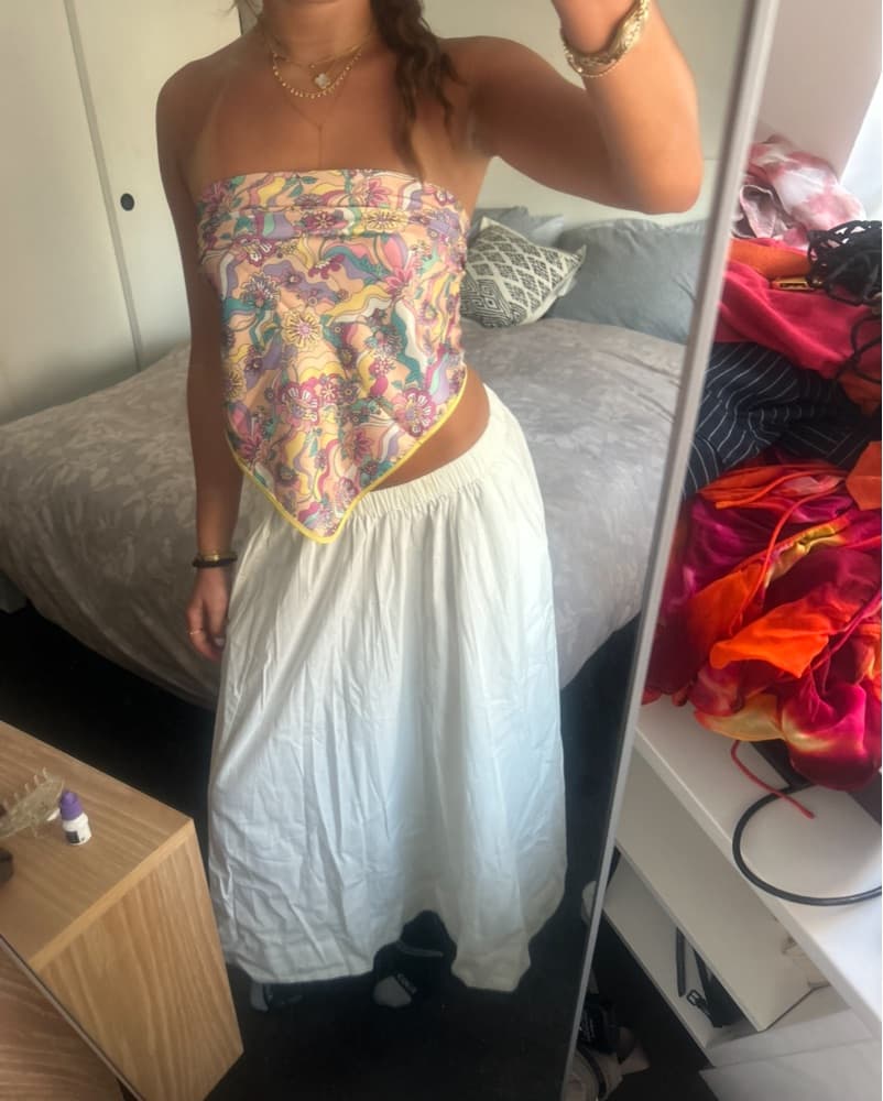 Vintage Scarf Top - Image 1