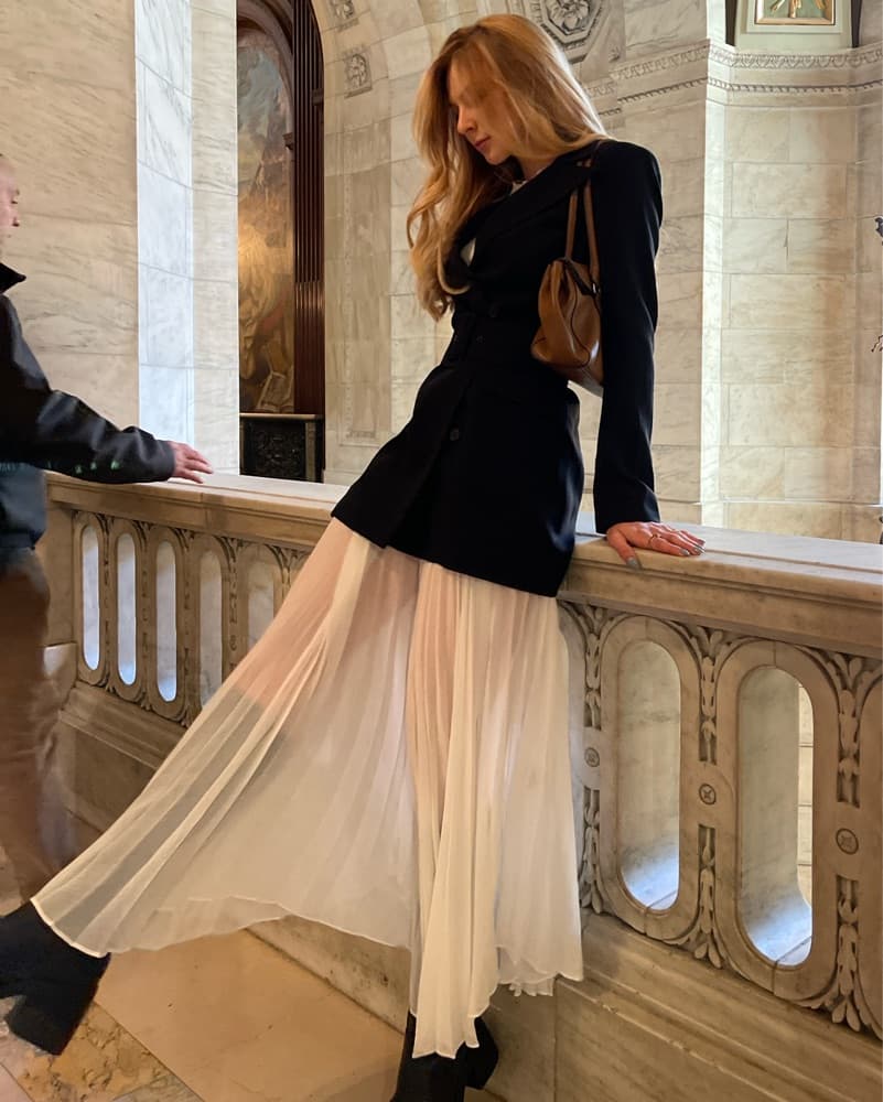 Alice And Olivia Pleated Maxi Skirt  - Image 1