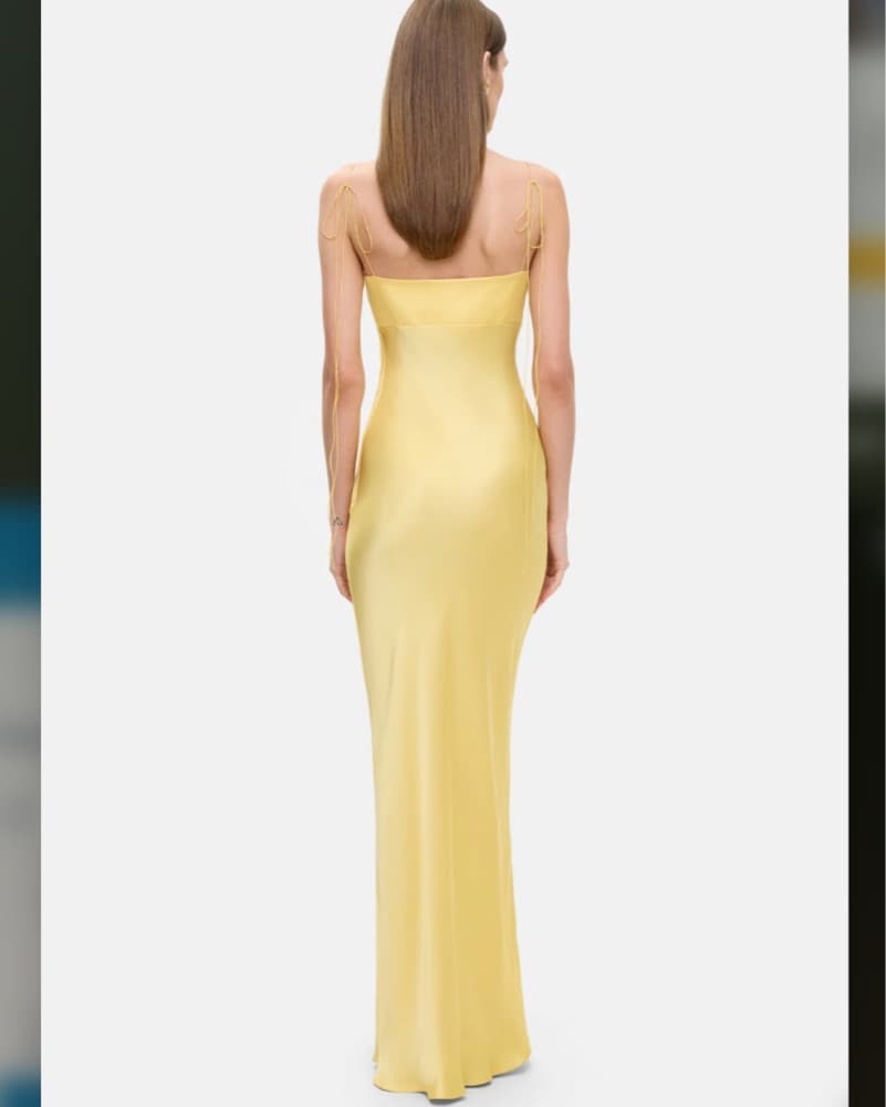 ANNA OCTOBER TULIP Gown Butter Yellow - Image 5