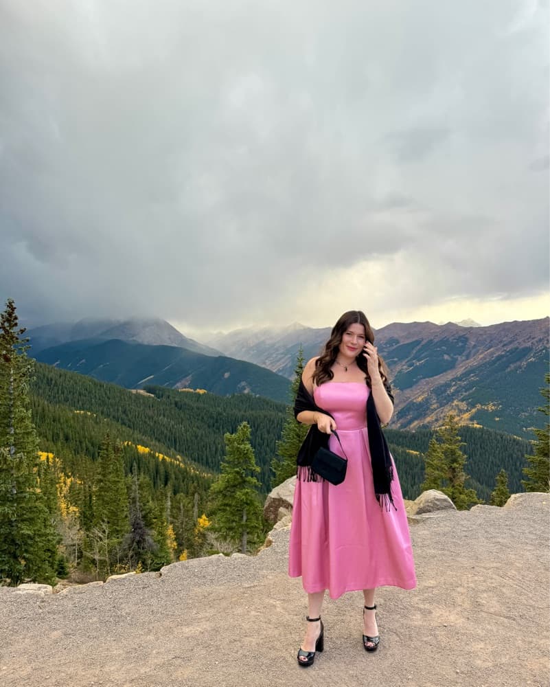H&M Strapless Pink Dress Wedding Guest - Image 1