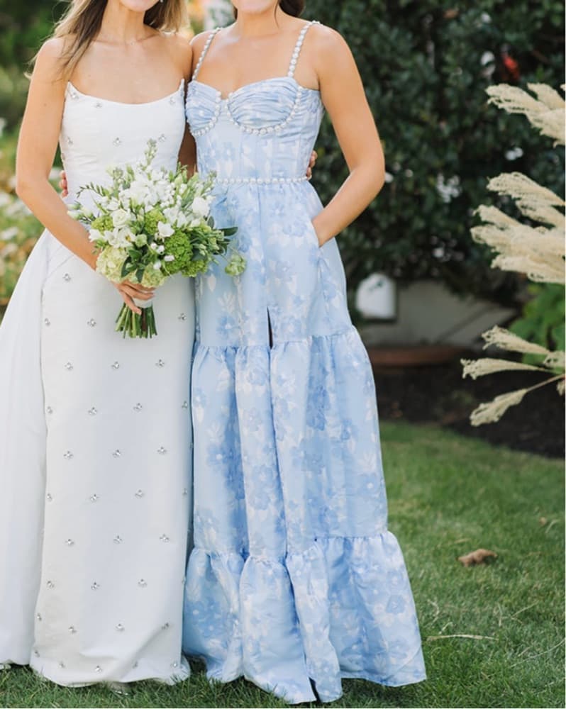 V Chapman The Lucetta Dress in Chambray  - Image 1