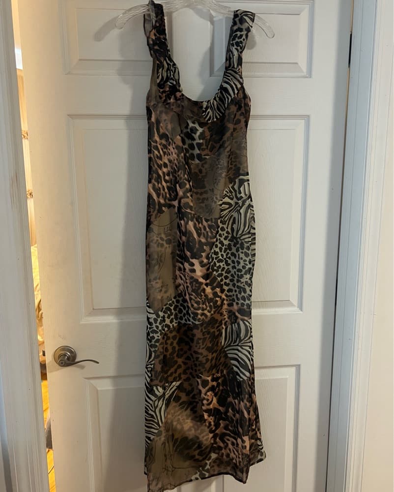 Animal Print Maxi Dress - Image 2