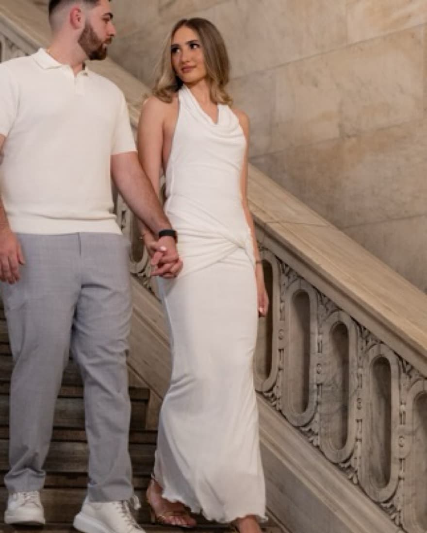 White Backless Dahlia Gown By Superdown - Image 5