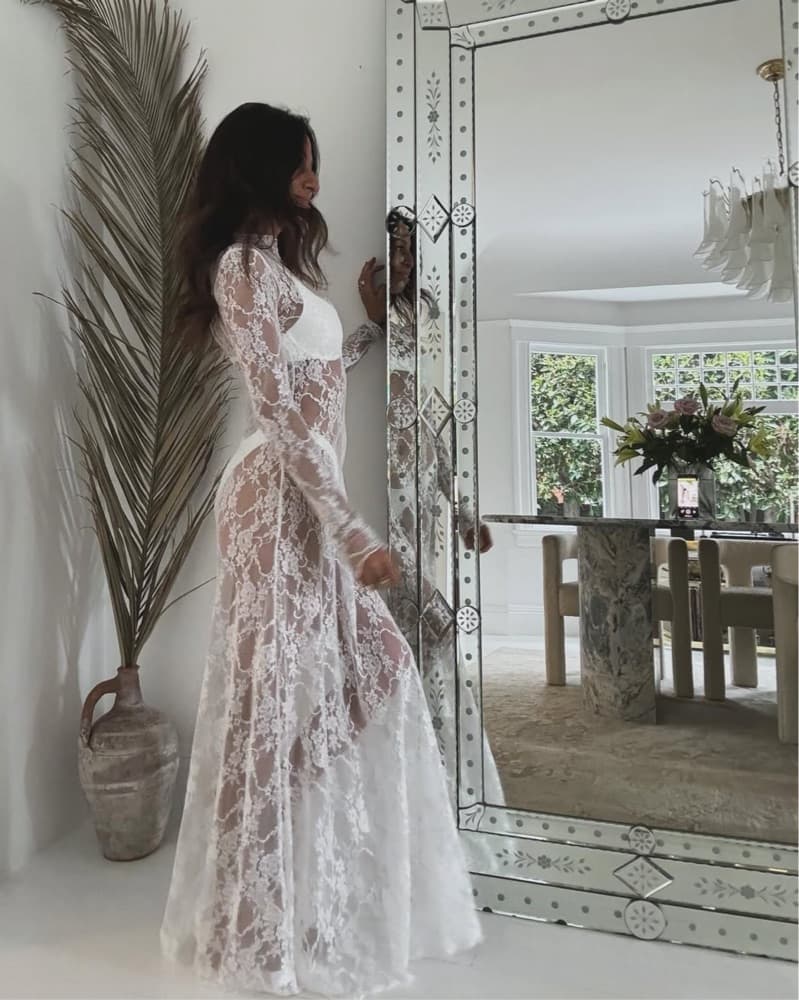 Resa LYON LACE DRESS IN WHITE LACE - Image 1