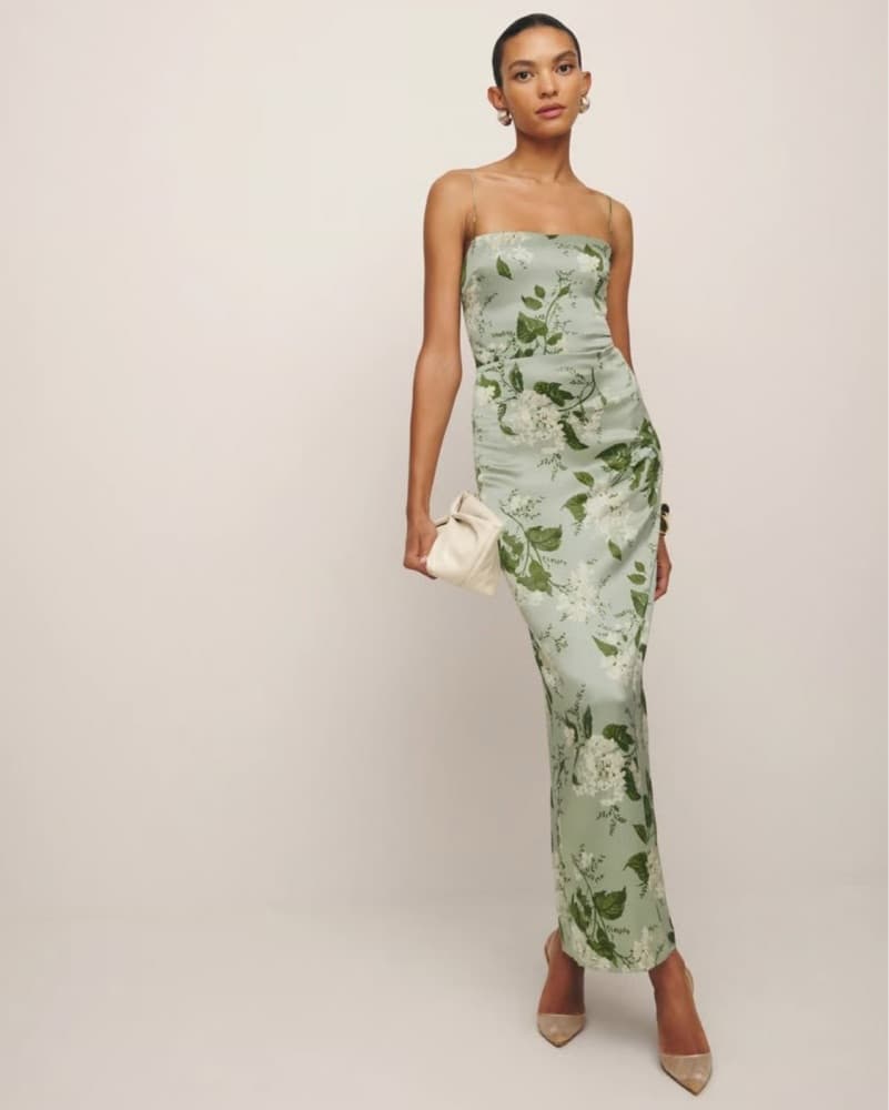 Reformation Frankie Silk Dress - Image 1