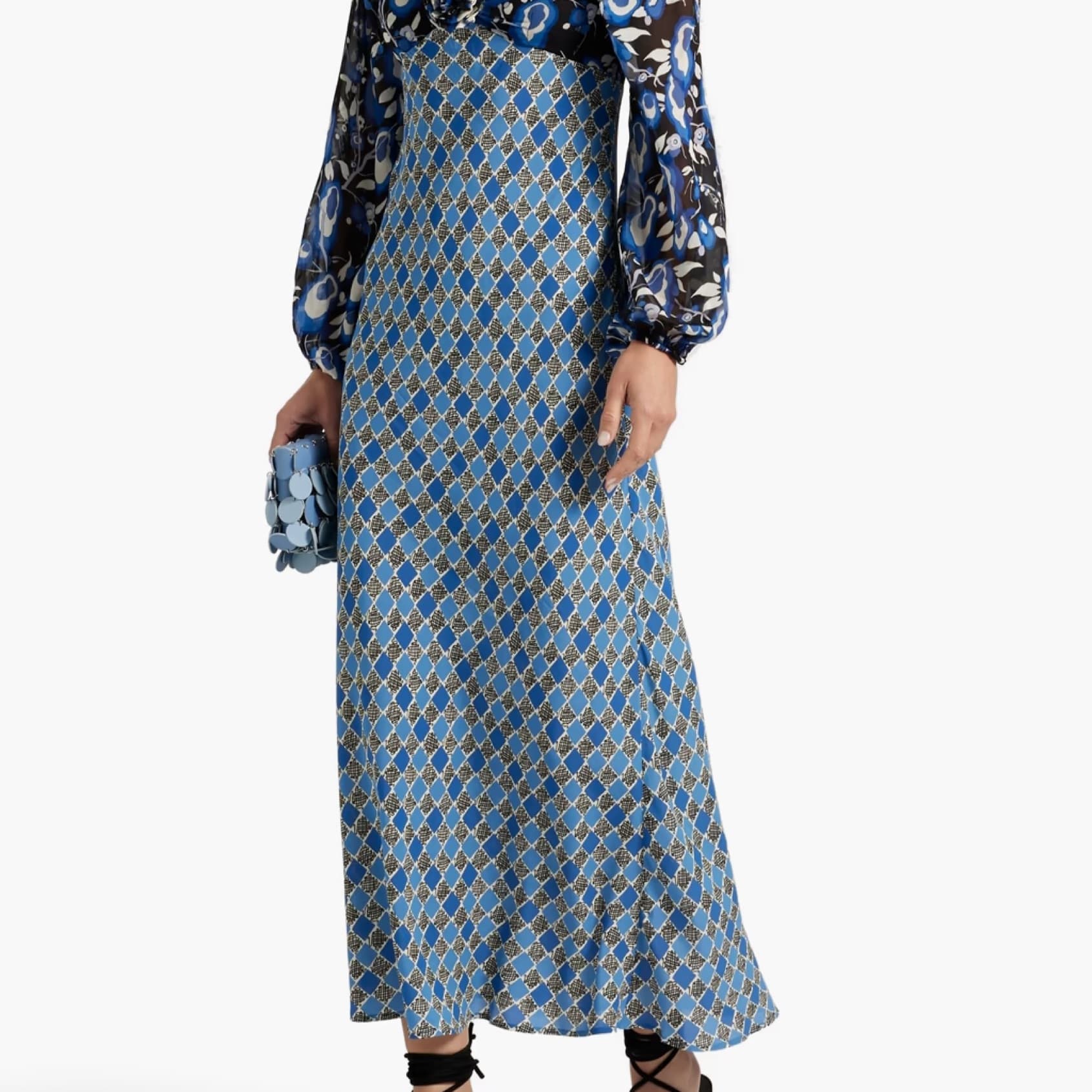 Rixo Multi Patterned Dress - Image 1