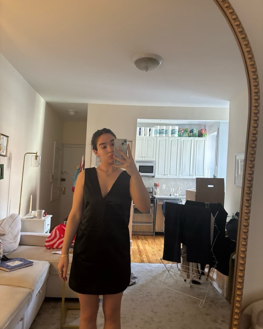 Abercrombie Plunge Bow-Back Mini Dress - Image 1