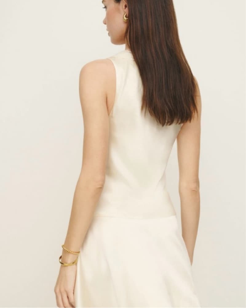 Reformation Silk Breva Dress  - Image 3