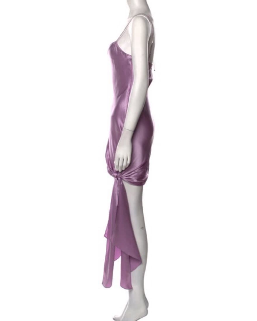 Cinq A Sept Silk Side Tie Dress XS 0 - Image 2
