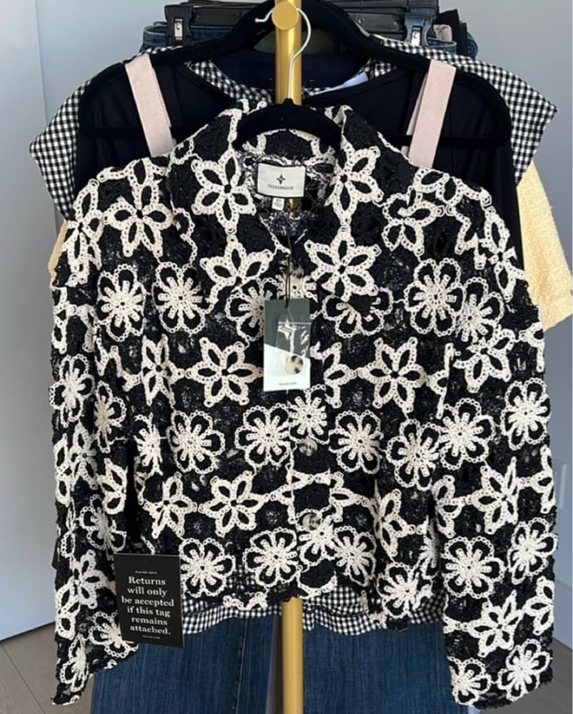 Tuckernuck Crochet Cardigan Jacket Top - Image 2