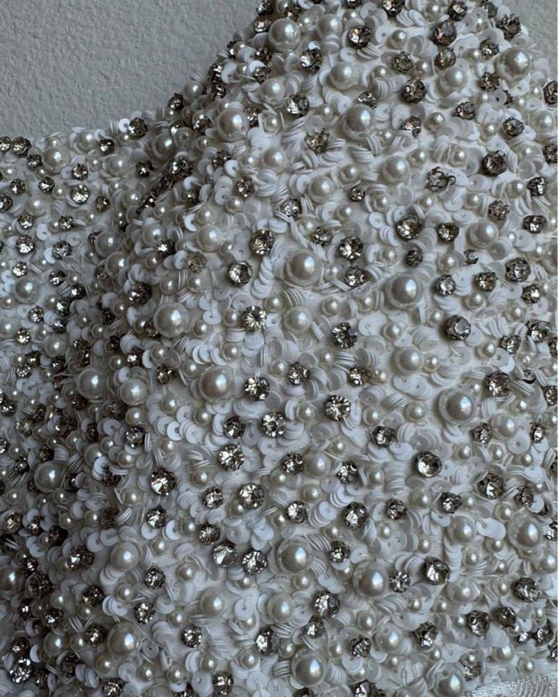 Alice & Olivia Embellished Mini Dress - Image 3
