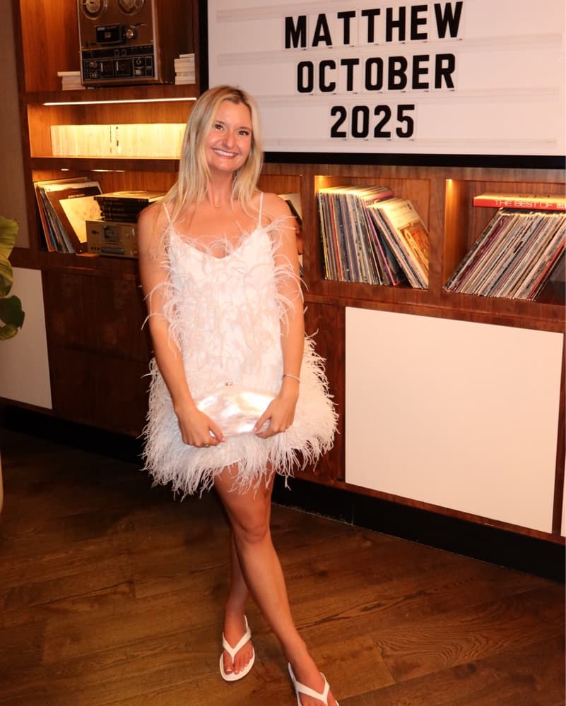 Cult Gaia Zariah Feather Dress In White - Image 1