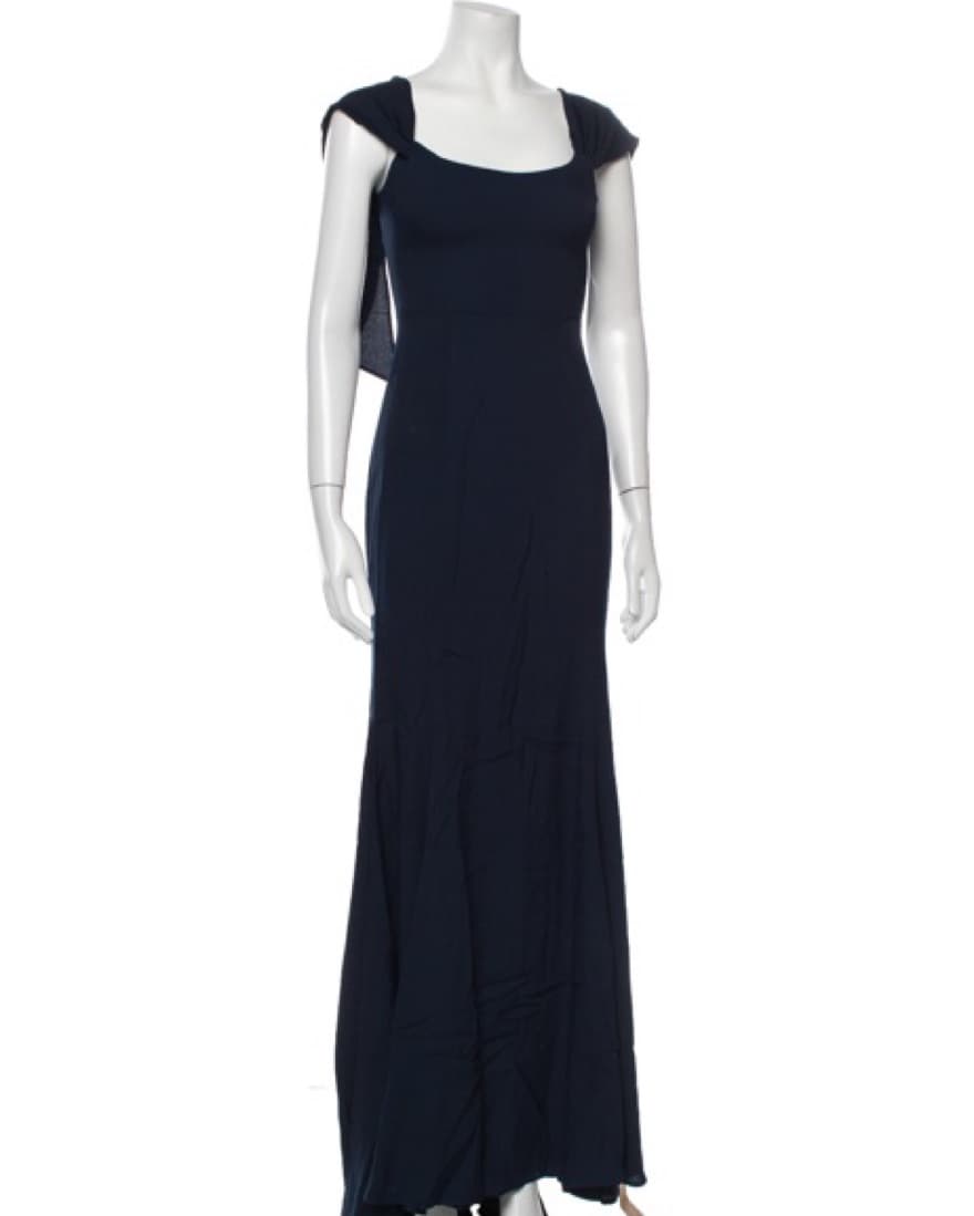 Reformation Navy Blue Gown - Image 5
