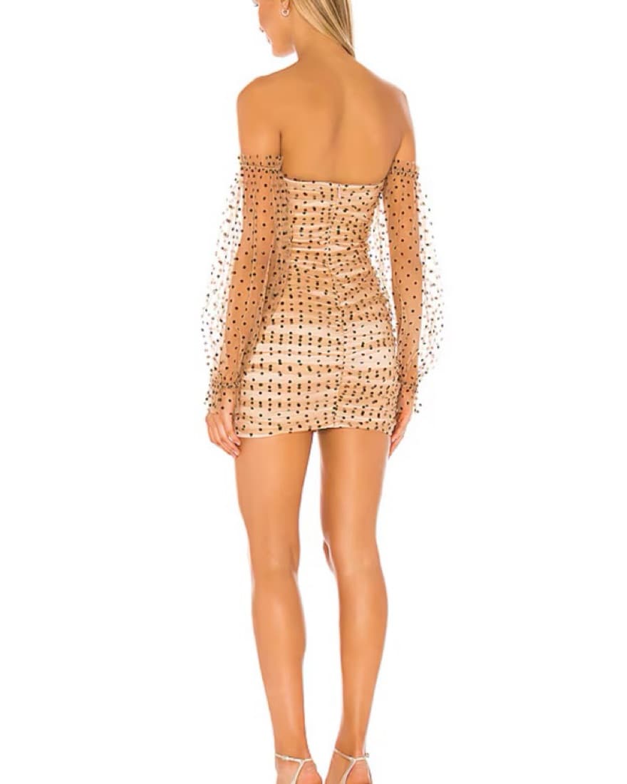 Secrets Dress In Dark Nude - Majorelle - Image 2