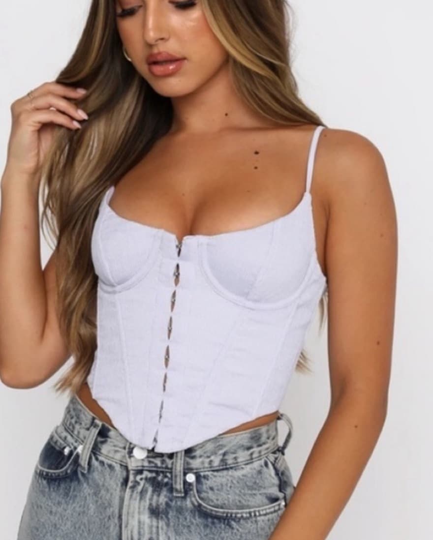 White Fox Purple Bustier - Image 2