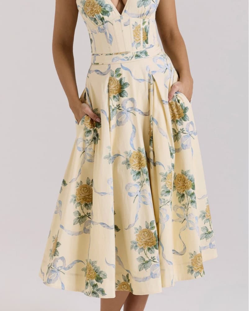 House of CB Allena Halter Midi Dress - Image 4