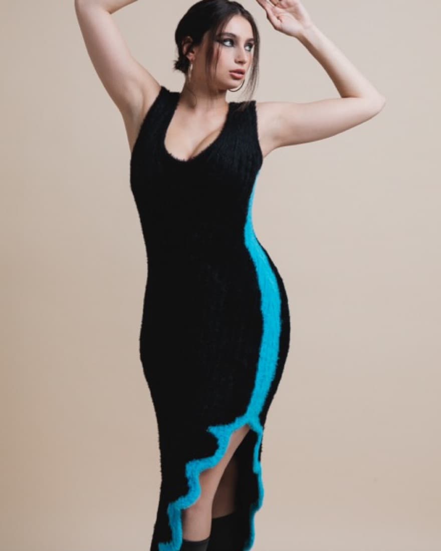FAUX FUR REVERSIBLE LONG DRES PH5 - Image 1