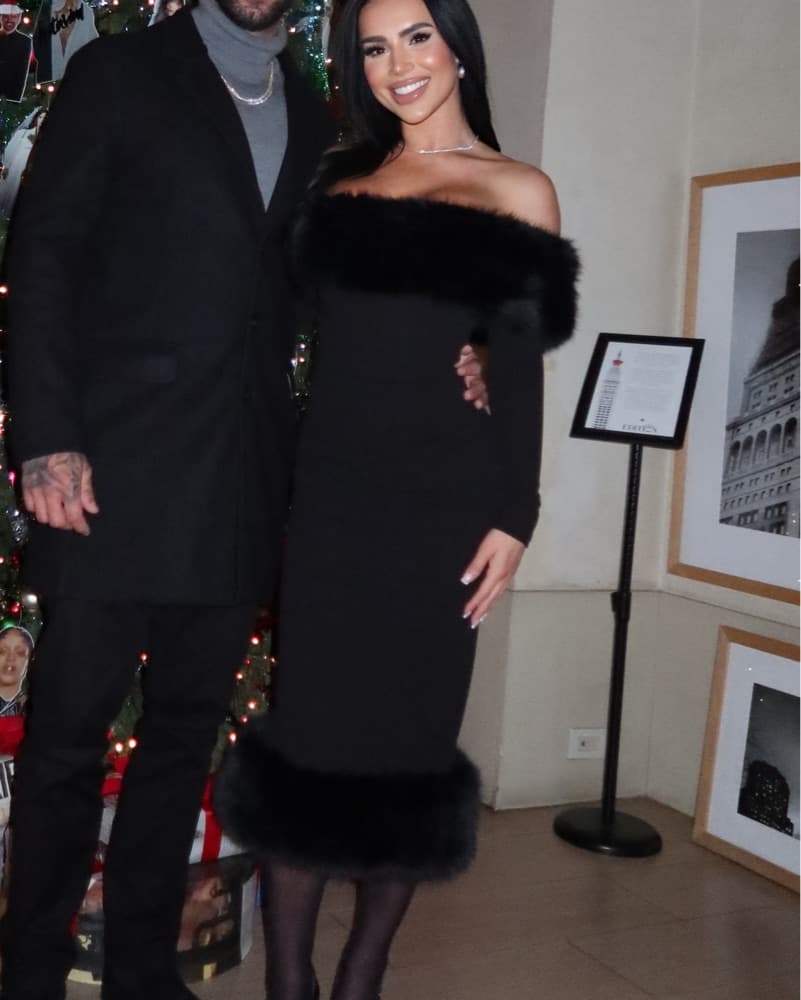 Babyboo Midi Fur Dress - Image 3
