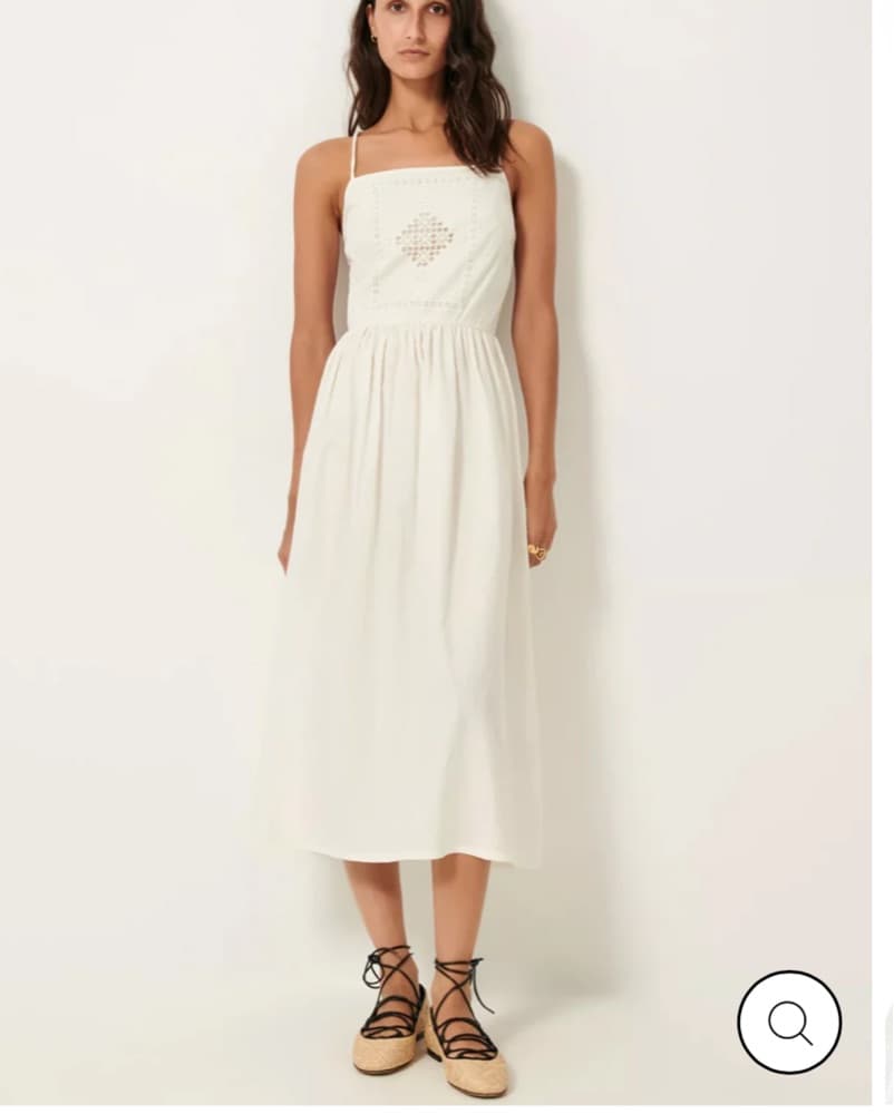 Sessun White Midi Dress - Image 1